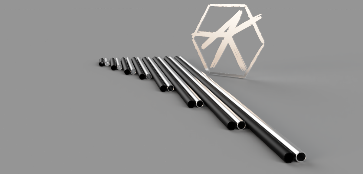 Pre-cut 48mm Aluminium Round Tube From £8